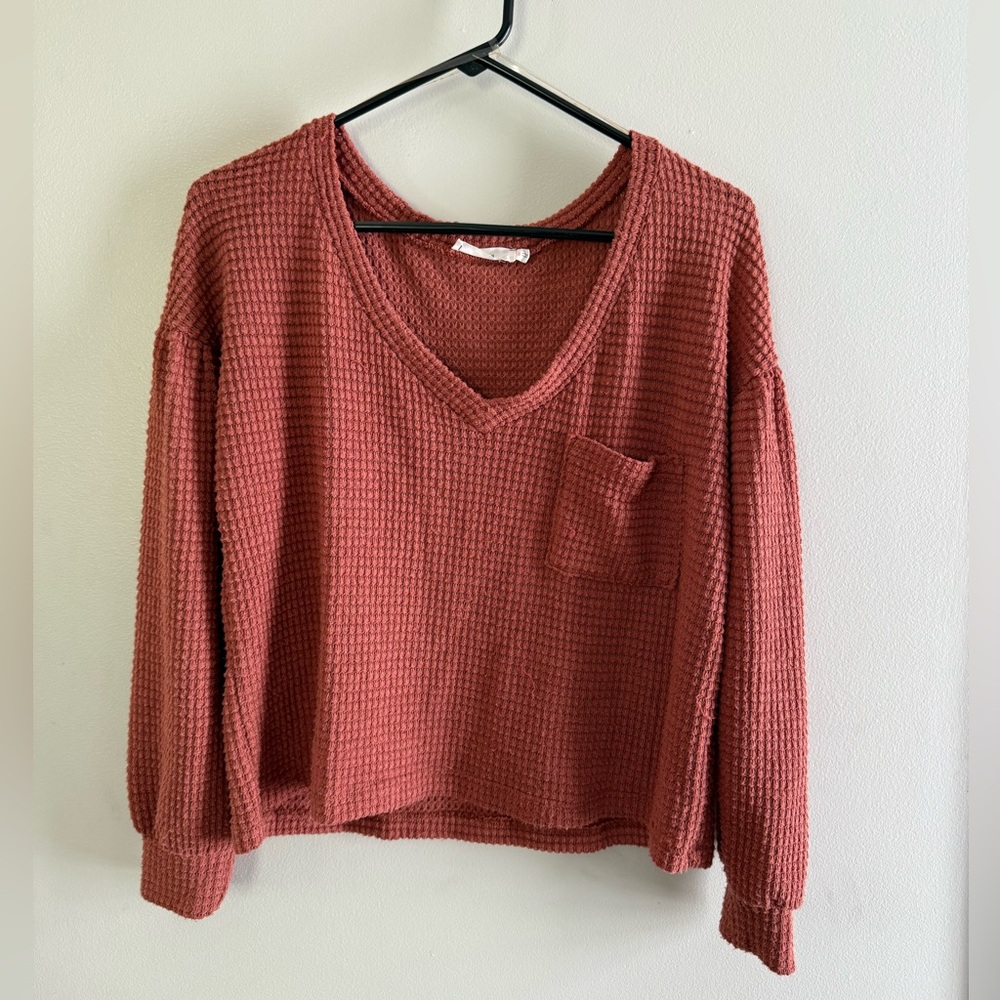 Rust colored shirt